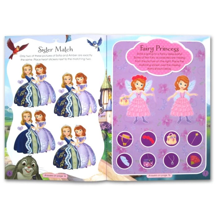 Promo Terbatas Buku Sticker Play Royal Activities Princess Sofia Awesome Stickers Aman