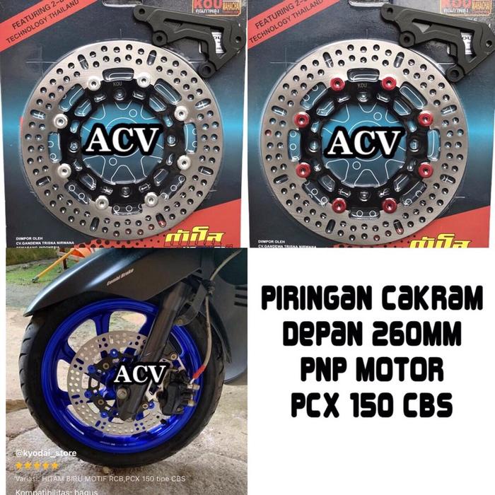 Piringan Cakram Depan 260MM PnP Honda PCX 150 CBS