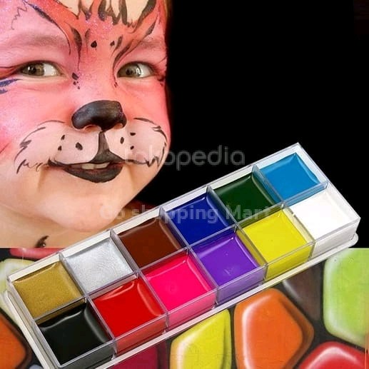 ..... 12 Warna Face Painting Body Painting Diy Face Make Up Untuk Wajah