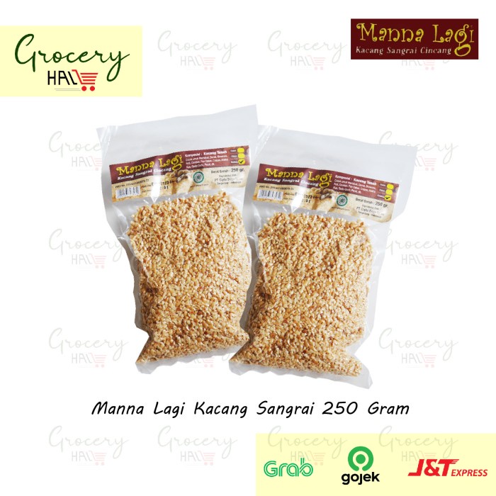 

MANNA LAGI KACANG SANGRAI 250 GRAM ( KACANG CACAH UNTUK TOPPING )