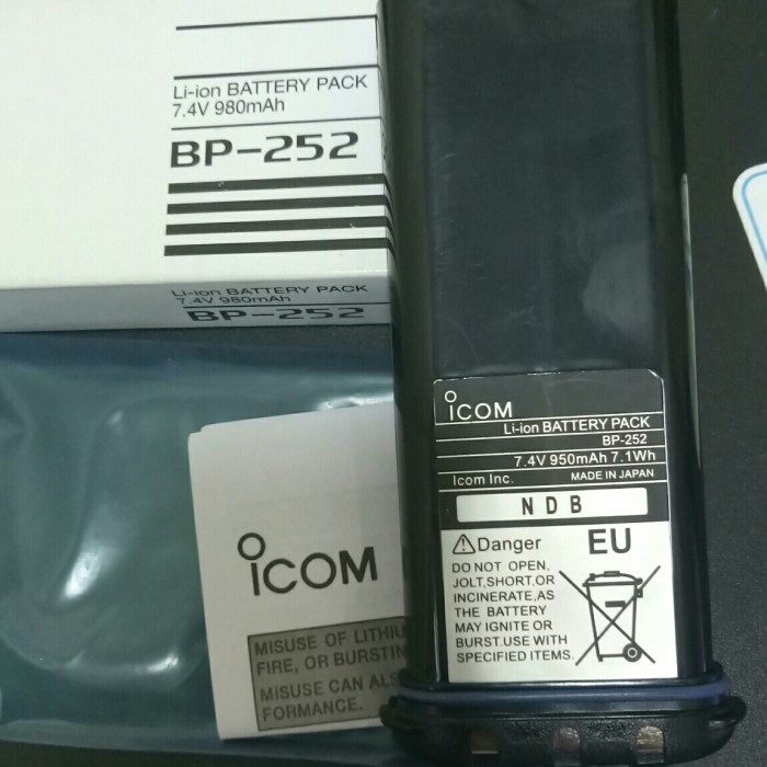 JTTOP" BATRE BATTERY BP252 BATRE BP-252 ICOM