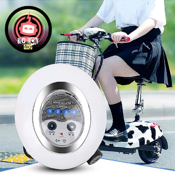 HEADLAMP UNIVERSAL 24V 36V 48V BATOK LAMPU INDIKATOR SCOOTER LISTRIK MR JACKIE S898 SEPEDA LISTRIK