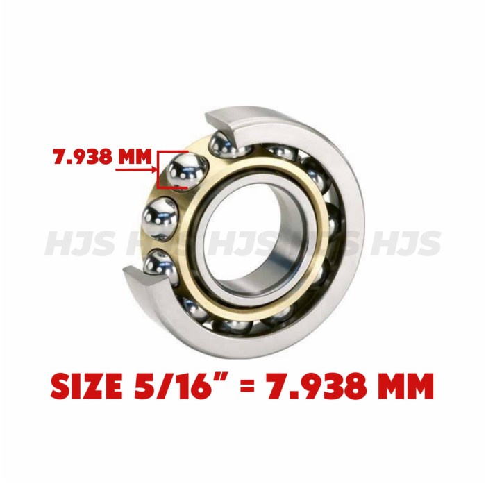 BESI GOTRI STEEL BALL SEPEDA 5/16" 8MM - SPAREPART *