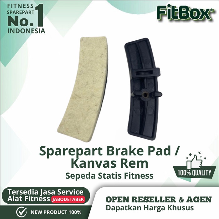 Sparepart Brake Pad / Kanvas Rem Sepeda Statis Fitness *