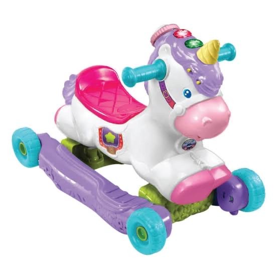 Vtech Rock And Ride Unicorn Asli 100%