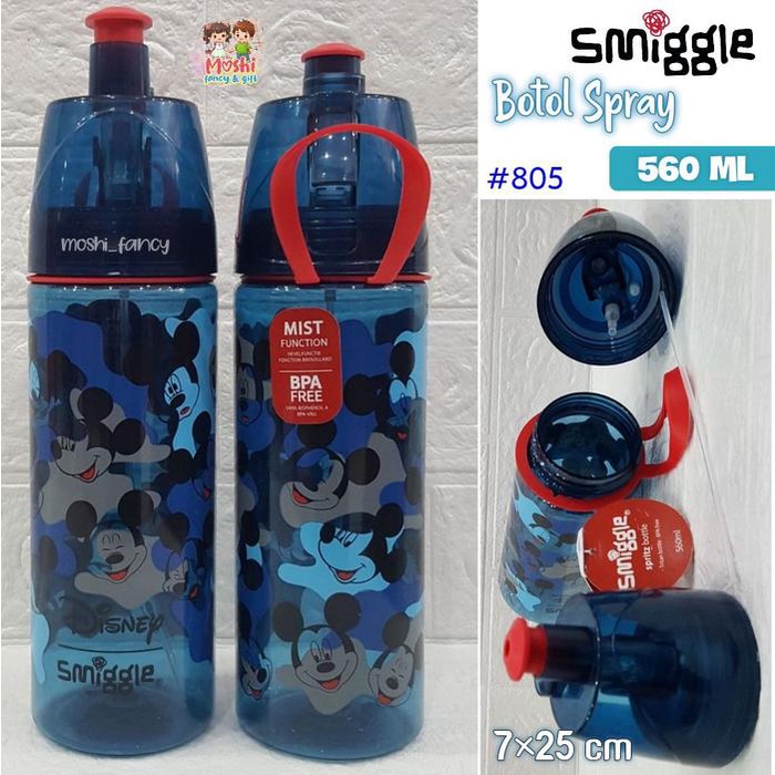 Botol Minum Smiggle / Botol Minum Smiggle Disney Spirtz Spray Bottle / Smiggle Lively Spirts Spray