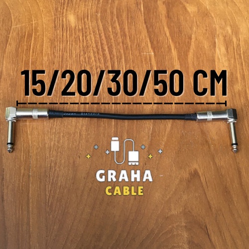KABEL JUMPER EFEK GITAR JACK AKAI MONO 15/20/30/50 CM