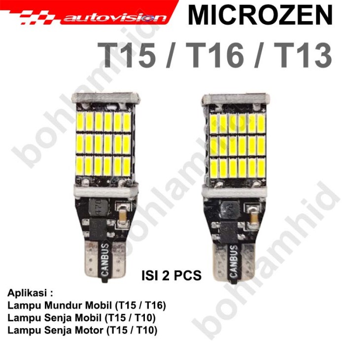 Ready LED T15 Autovision Microzen T16 T13 Canbus LED Mundur & LED Senja