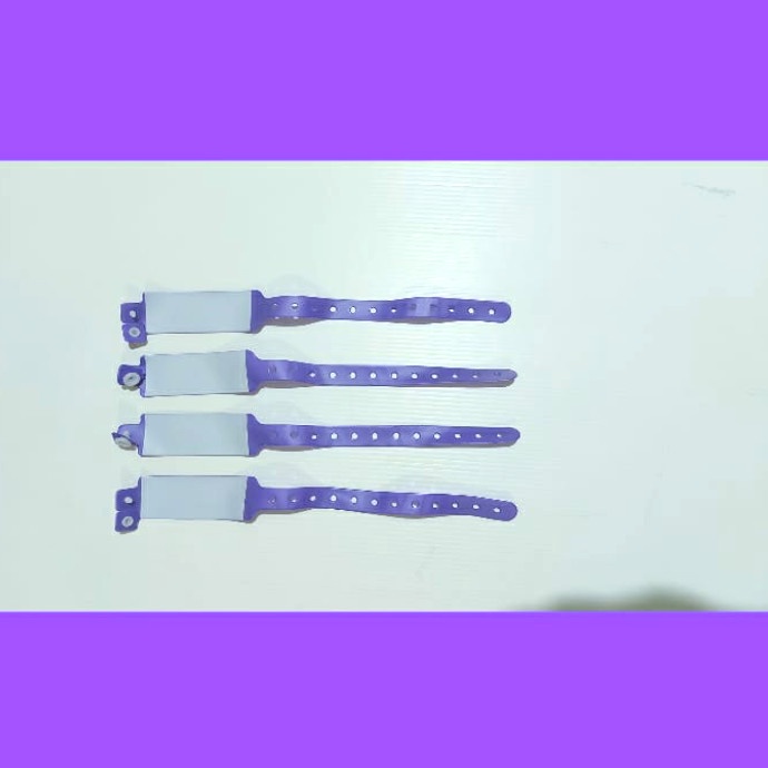 Ready ID BAND UNGU / GELANG PASIEN UNGU