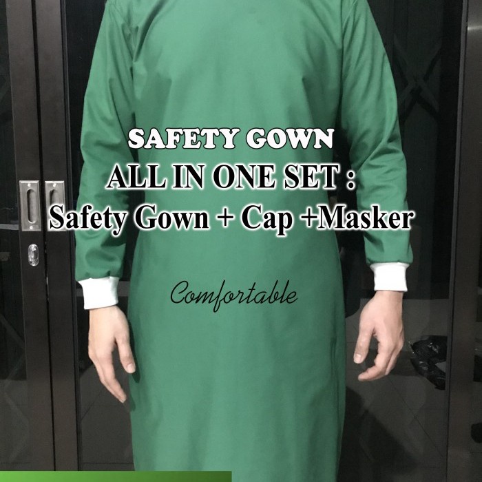 Ready APD Gown reusable / baju gown / baju bedah / surgical gown / be