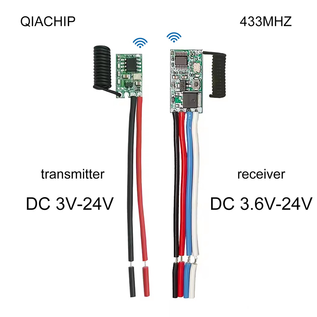 433Mhz Wireless Dc 3.6V-24V Remote Control Switch 1 Ch Rf Transmitter Modul 433.92 Mhz Relay