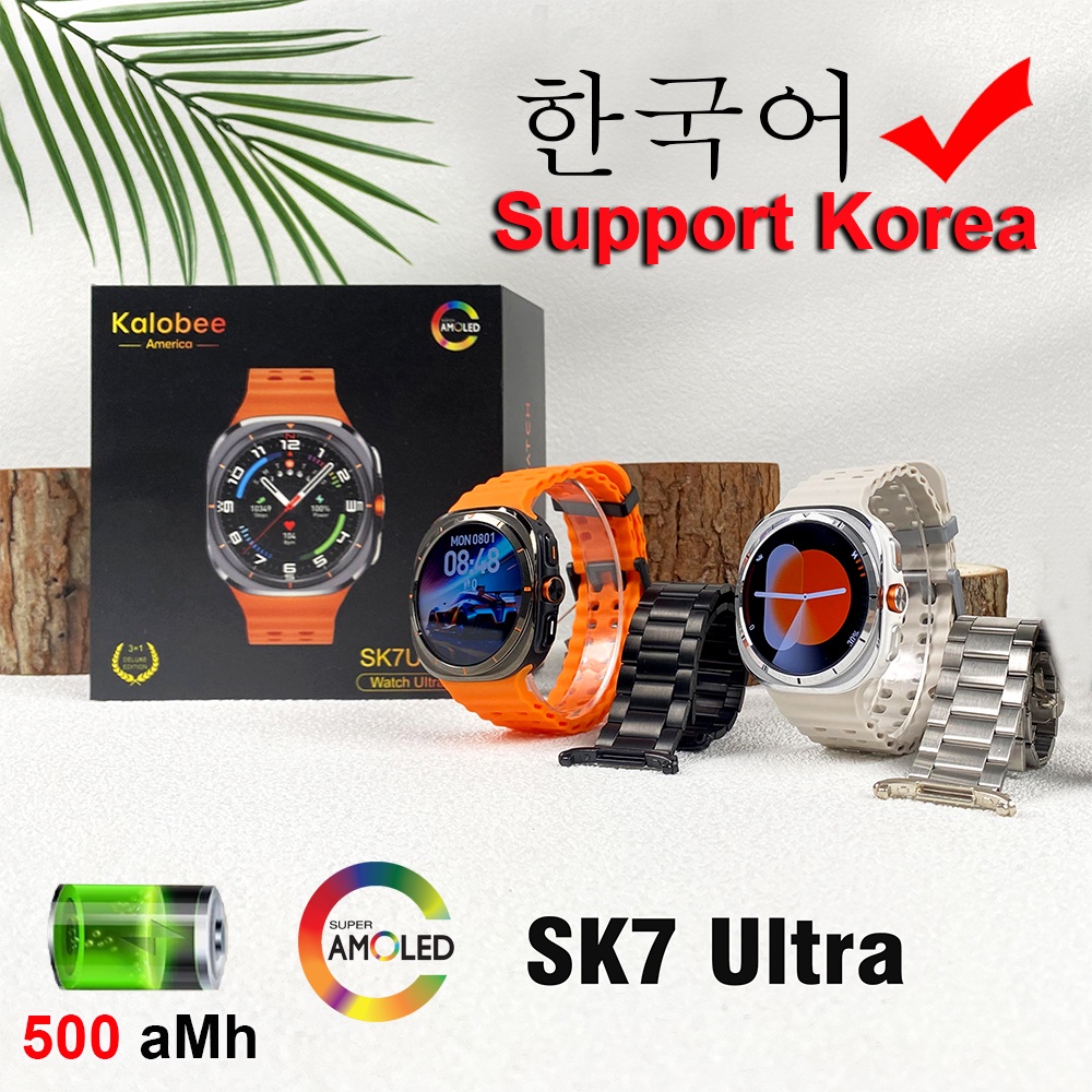 New For  Galaxy Watch 7 Ultra GPS Smart Watch Support Korean 500mAh Outdoor Sport Man  BT Call Galax