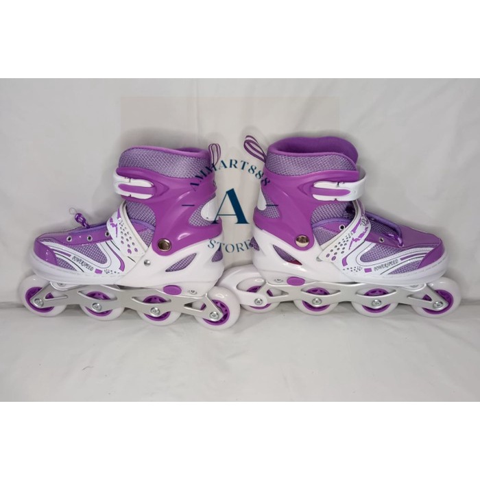 sepatu roda power inline roda nyala depan