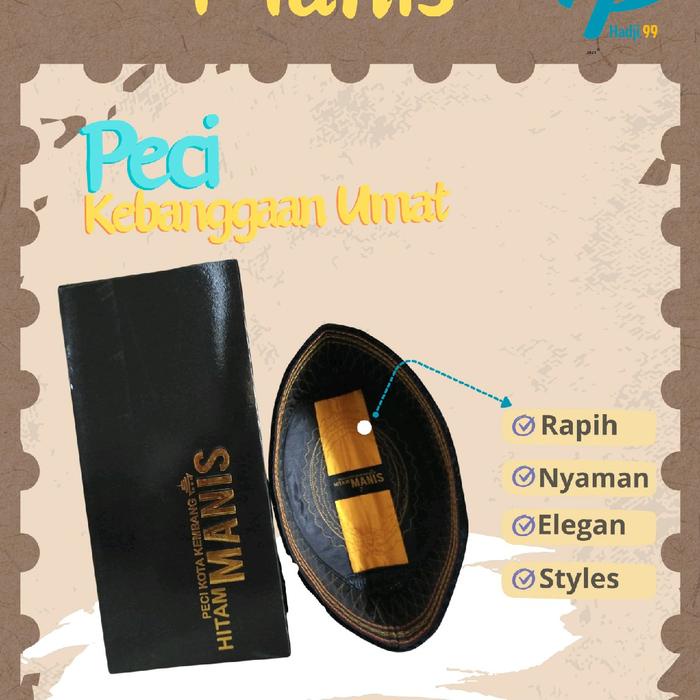 songkok/peci hitam manis ac Kopiah