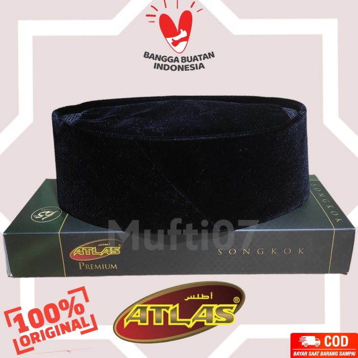 Peci kopiah Songkok Atlas Premium 100% Original