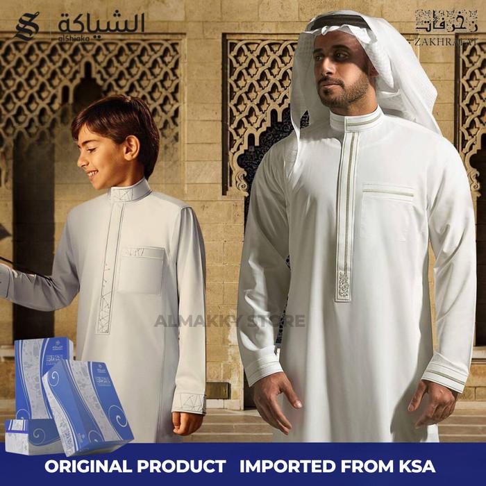 ZAKHRAFAT by RETHOBE ALSHIAKA - Jubah Gamis Pria Import Saudi Premium