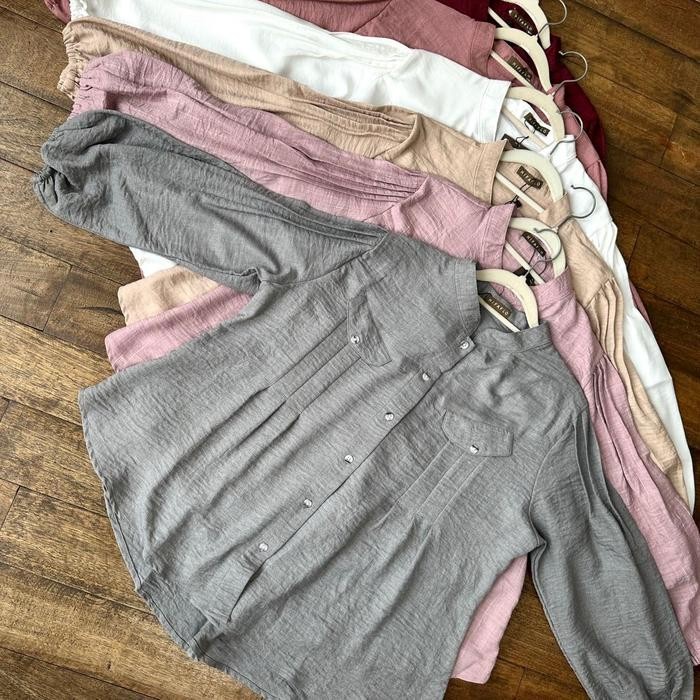 HIFAFLO Qiyya Blouse Baju Polos Cantik