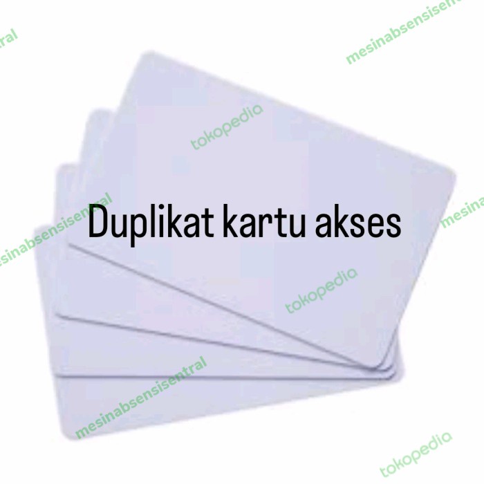 

Ready- duplikat kartu akses apartemen / kantor / rumah / kos