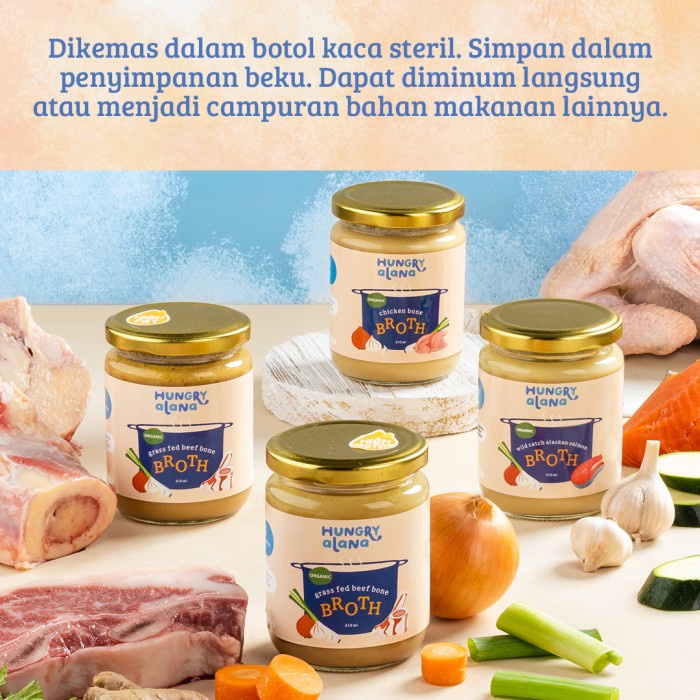 

BARANG TERLARIS Hungry Alana - Grass Fed Beef Bone Broth - Kaldu Tulang Sapi Organik