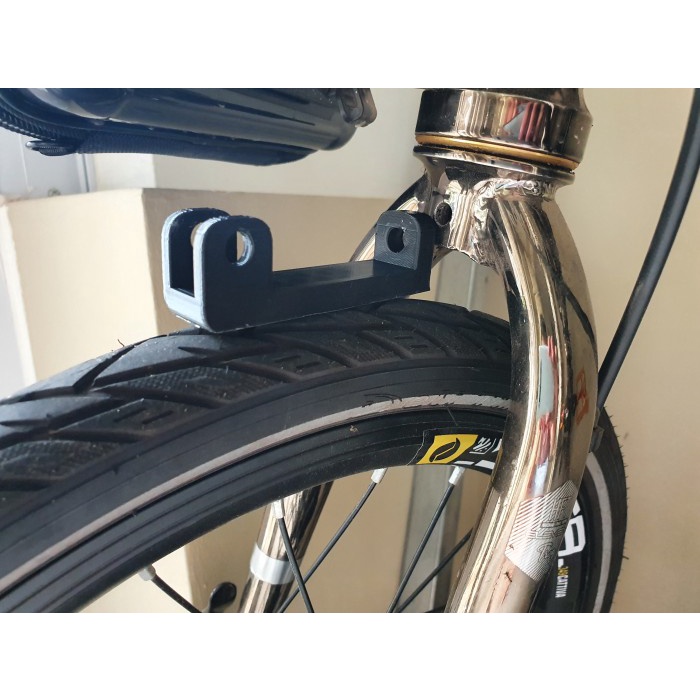 Bracket Dudukan Lampu Sepeda Lipat Depan Center Fork Bukan Cat Eye -Gratisongkir