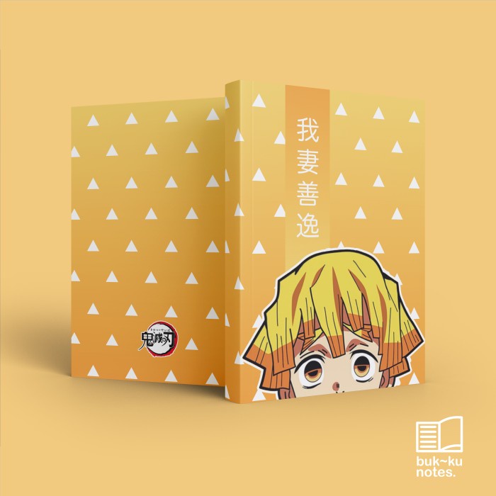 

BARANG TERLARIS Notebook custom buku motif demon slayer zenitsu