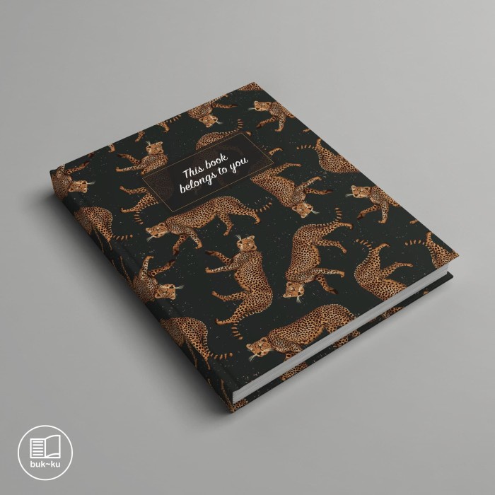 

BARANG TERLARIS buku custom motif leopard untuk catatan tulis notebook kuliah sekolah