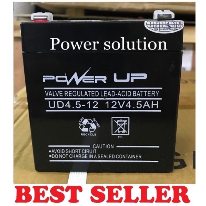 Paling Laris Battery Power Up 12V 4.5Ah Baterai Ups 12V 4 5Ah Aki Ups 12V 4 Koma 5