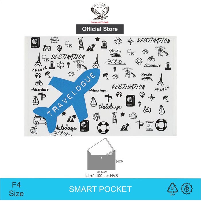 

BARANG TERLARIS Map Kancing Plastik / Smart Pocket FC / Tomex 6 pcs Traveloque