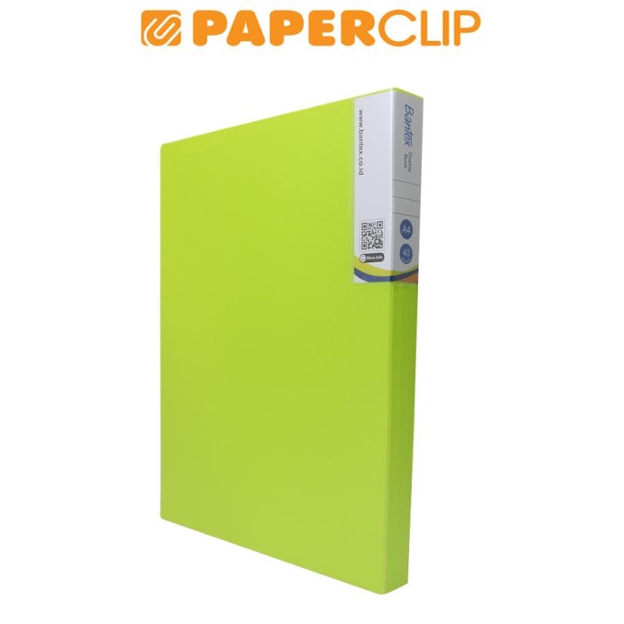 

BARANG TERLARIS DISPLAY BOOKS / CLEAR HOLDER BANTEX 3145 A4 40 65 LIME