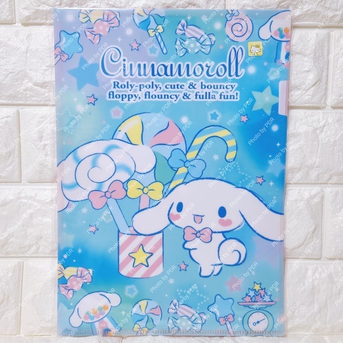 

BARANG TERLARIS Map Folder A4 Sanrio Original Cinnamoroll Roly Poly Cute
