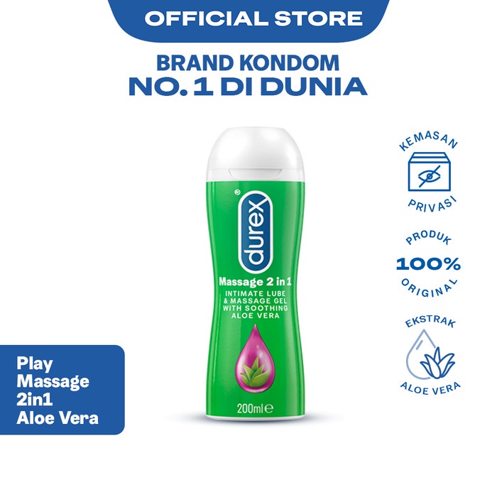 

Durex Play Massage 2in1 200ml - Pelumas dengan Ekstrak Aloe Vera