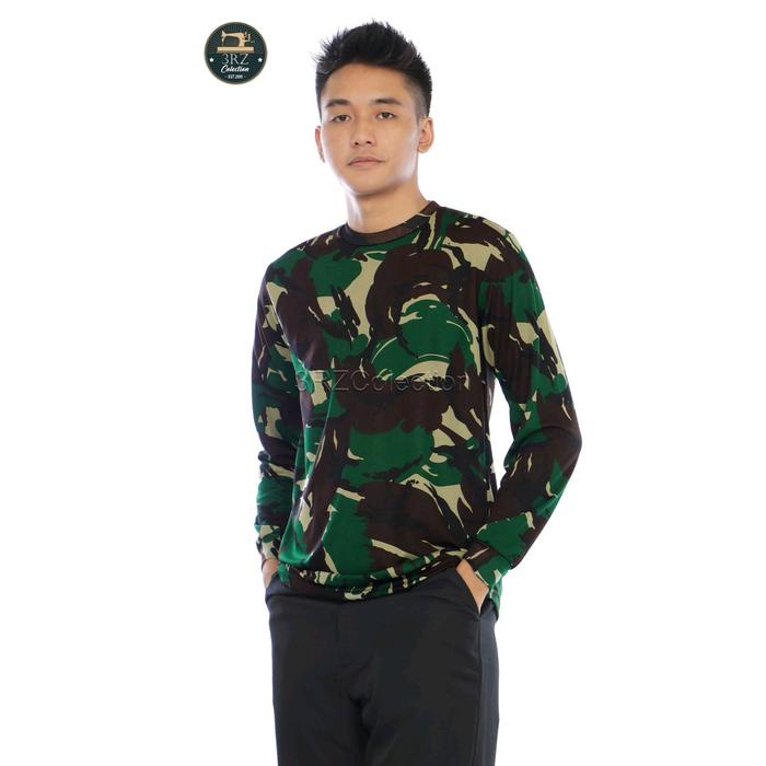 Promo Kaos Loreng Dryfit Baju Loreng Tentara Lengan Panjang