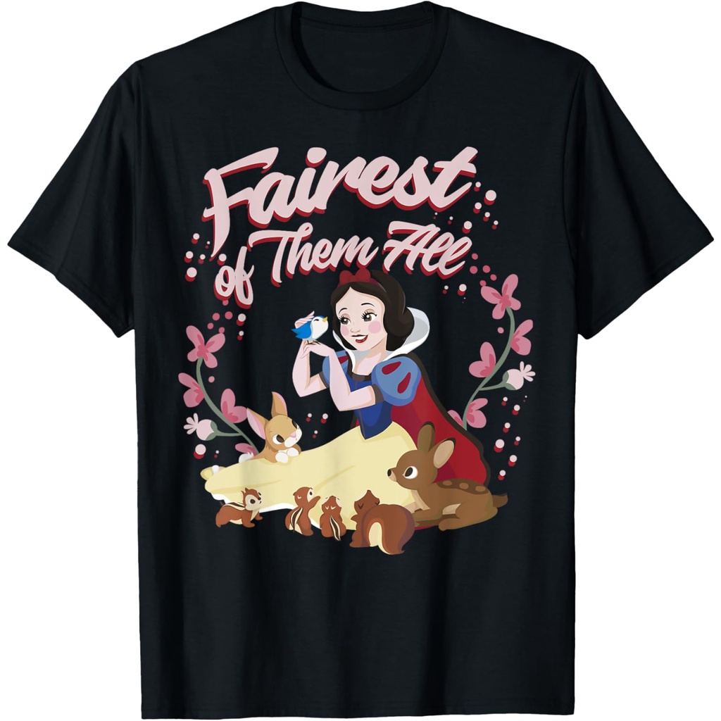 Kaos Grafis Disney Snow White Fairest Floral Wreath
