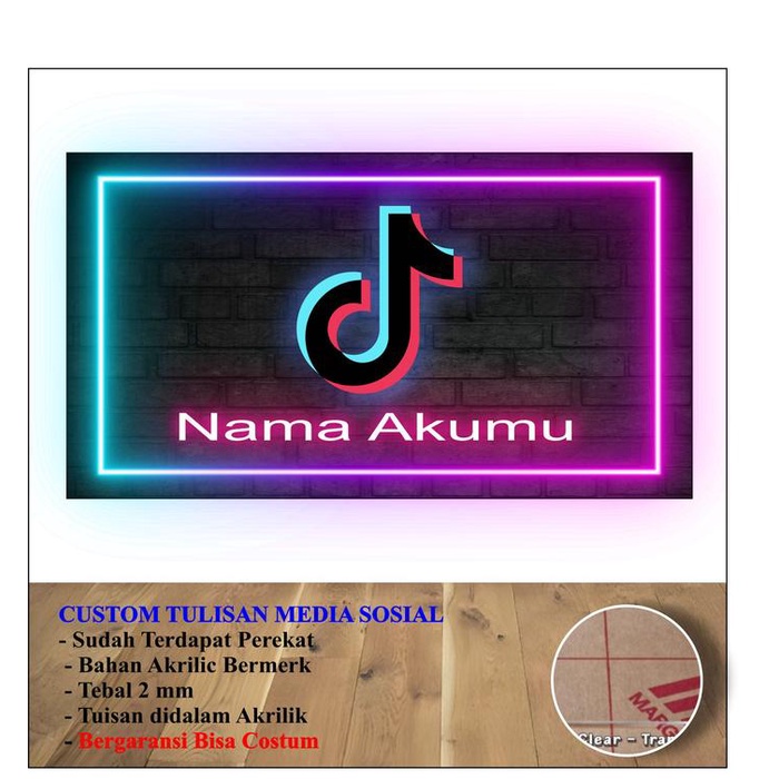 New- AKRILIK HIASAN DINDING SOSIAL MEDIAL PLAY BUTTON TIKTOK AWARDS INSTAGRAM BUTTON ACRYLIC