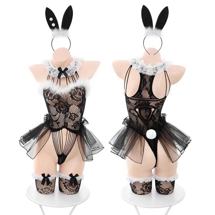 Sale Terbatas Lp406 Sexy Lingerie Kostum Kelinci Cosplay Rabbit Jaring