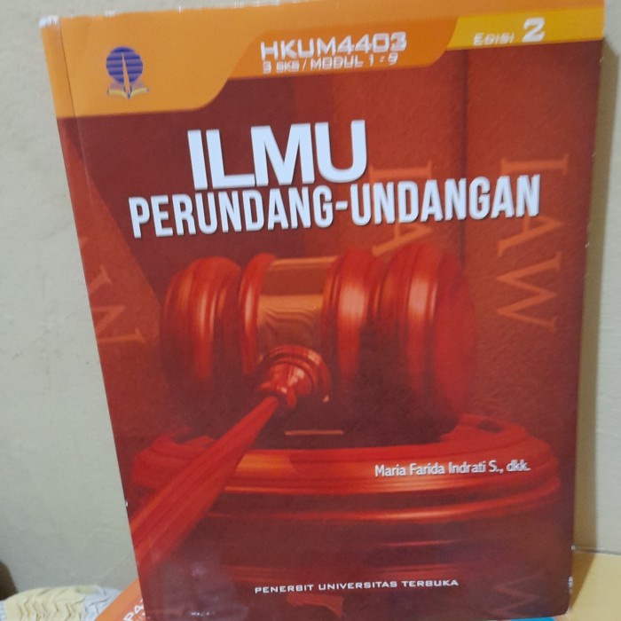 

SALE !!! BUKU ILMU PERUNDANG-UNDANGAN EDISI 2 PROF. DR. MARIA FARIDA INDRATI READYY