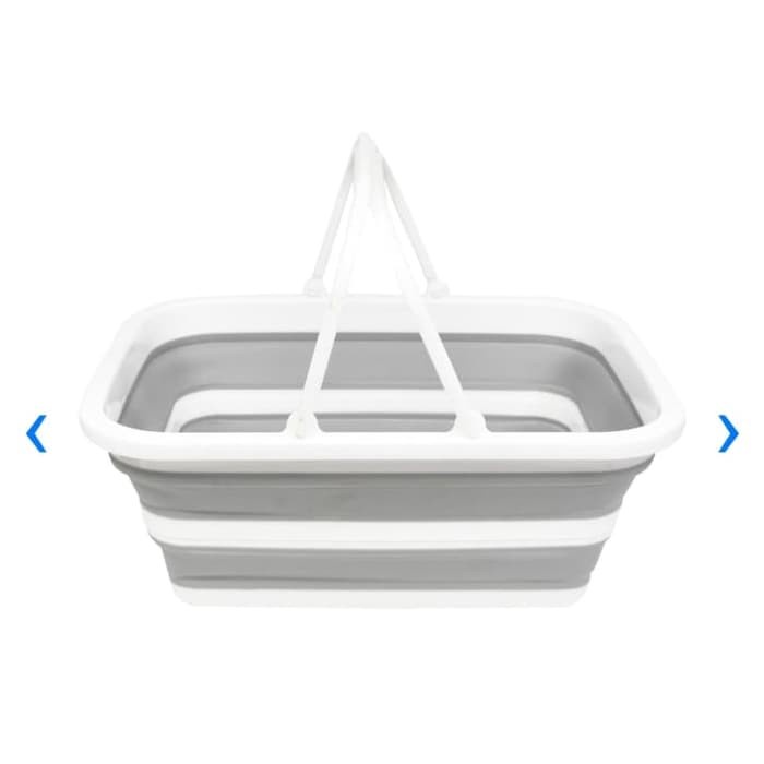 New Keranjang dan Ember lipat 20 liter silicone Berkualitas