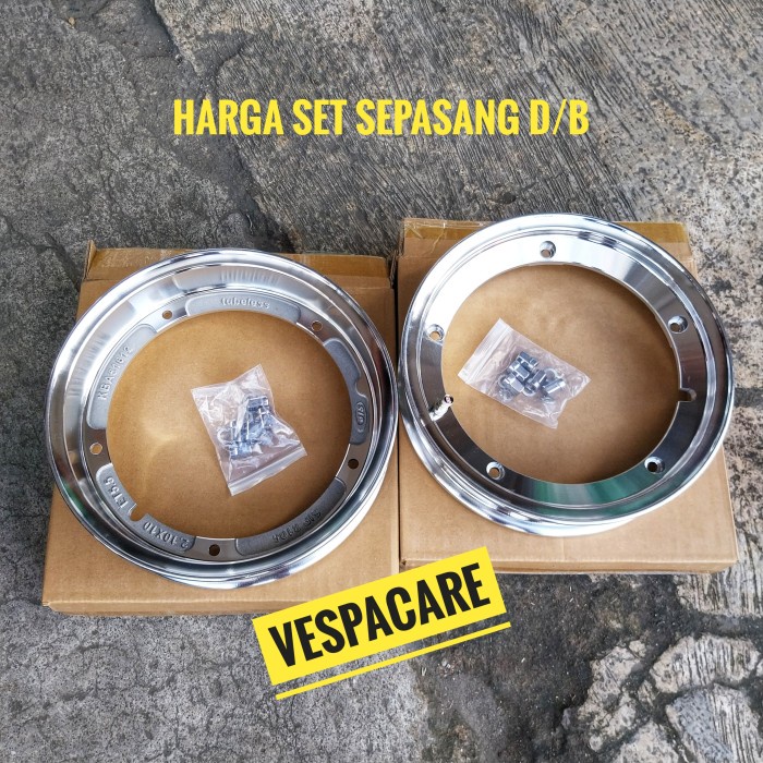 Velg Pelek Tubeless Tubles Vespa Ring 10 Px Excel Exclusive Model Sip Sepasang