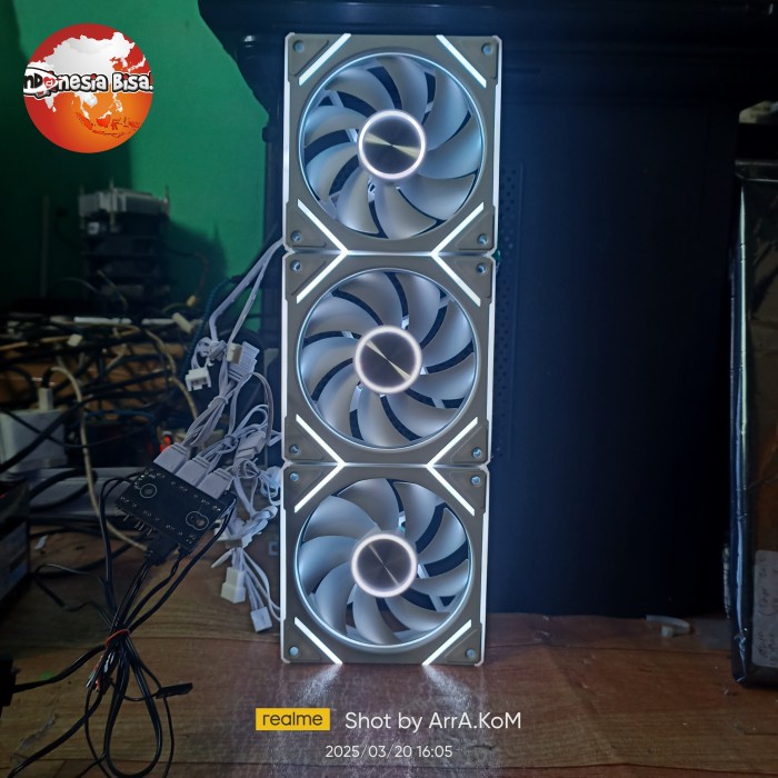 Ready .:: FAN / KIPAS CASING COOLMOON PRIMS 7 PRO 5V 3 PIN ARGB 4 PIN PMW ::.