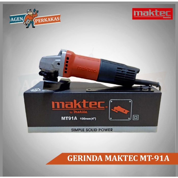Mesin Gerinda Tangan 4" MAKTEC MT91A MT 91A MT-91A MT91 A MT 91 A
