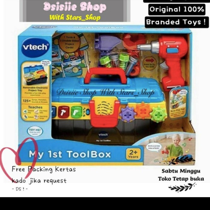 Vtech Drill And Learn ToolBox My 1St Original / Mainan Edukasi
