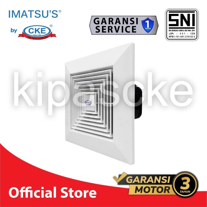 Ceiling Duct Imatsu CD-BPT10-35A-BB-ST 14 Inch 220V Toilet Dapur