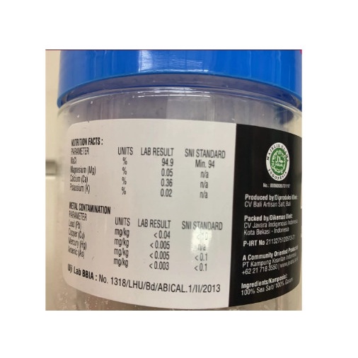 

Sale Terbatas Javara Pemuteran Sea Salt Bali Artisan Salt Garam Bali Garam Laut Aman