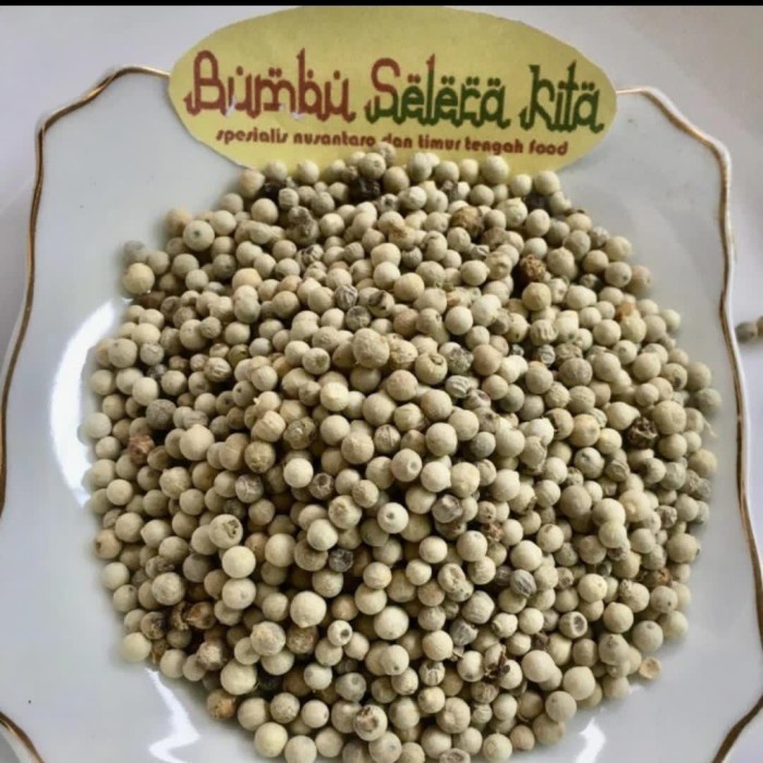 

Promo Terbatas Lada Putih Utuh / White Pepper Whole 250 Gram Aman