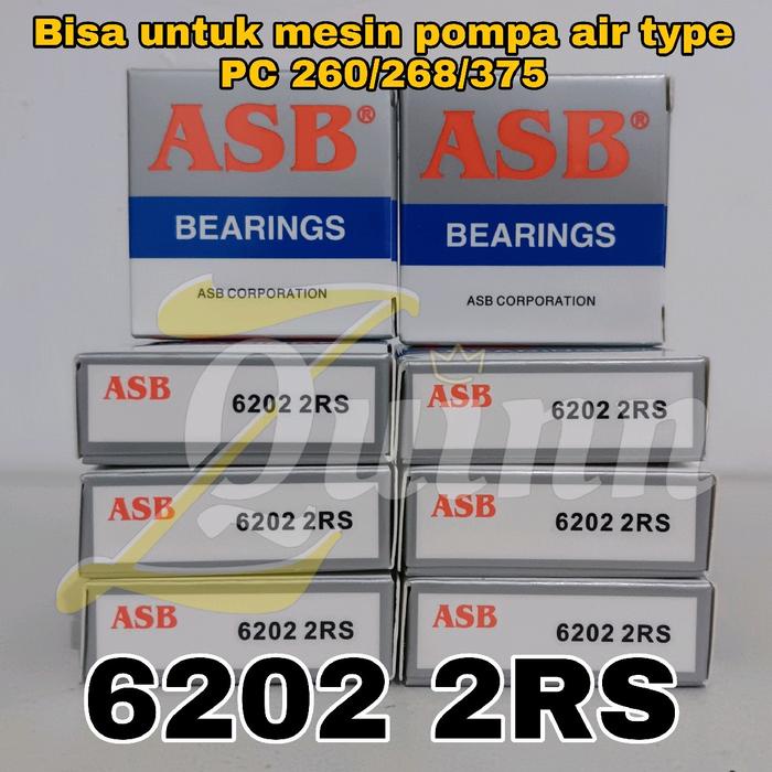 BEARING ASB 6202 2RS LAHER ORIGINAL UNTUK MESIN POMPA AIR BEST SELLER