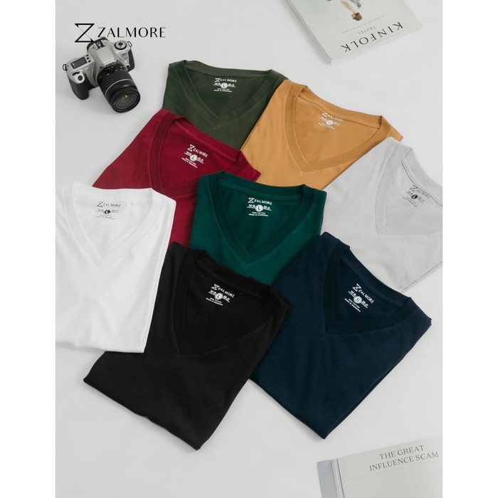 ZALMORE BASIC SERIES WOMAN T-SHIRT PREMIUM COTTON - KAOS WANITA