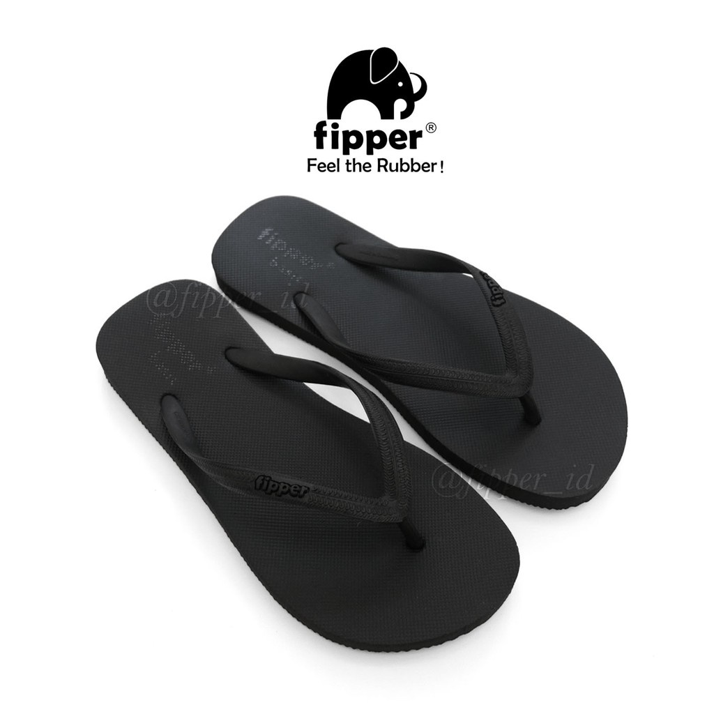 [FIPPER BASIC-S] - Black - Sandal Jepit Wanita/Perempuan Original -JaminanMutu