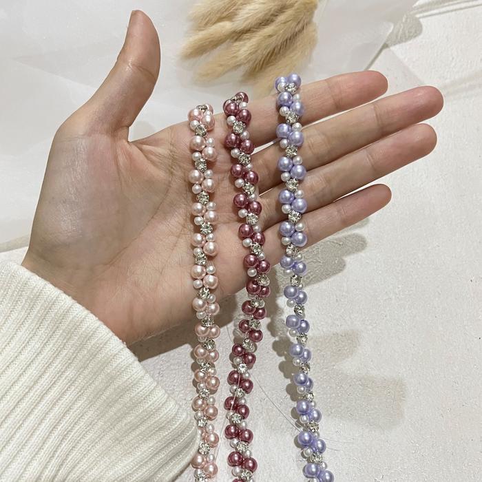 MNTB" MUTIARA RANGKAI INSTAN/ PAYET RANGKAI MUTIARA PER-1CM