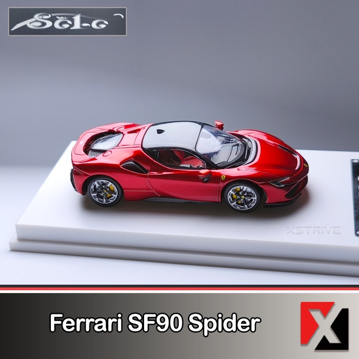 Solo Model 1:64 Ferrari SF90 Spider Metallic Red
