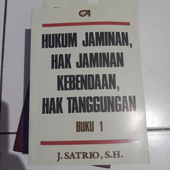 

SALE !!! HUKUM JAMINAN HAK JAMINAN KEBENDAAN HAK TANGGUNGAN BUKU 1 J SATRIO READYY